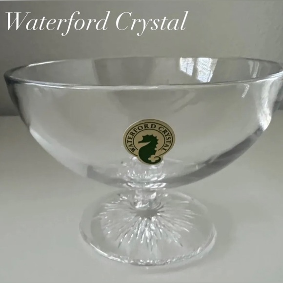Waterford Crystal “Light” pattern footed bowl 5” D x 3-1/2” H - Picture 4 of 7